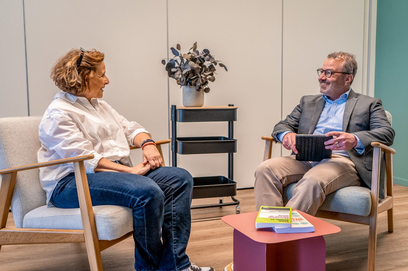 Beratungsgespräch im Workshop
